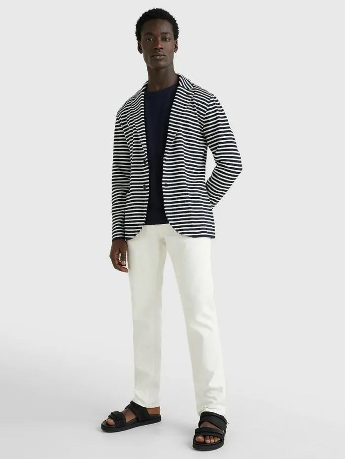 Tommy Hilfiger Knitted Stripe Jacket Multi Mens Blazers