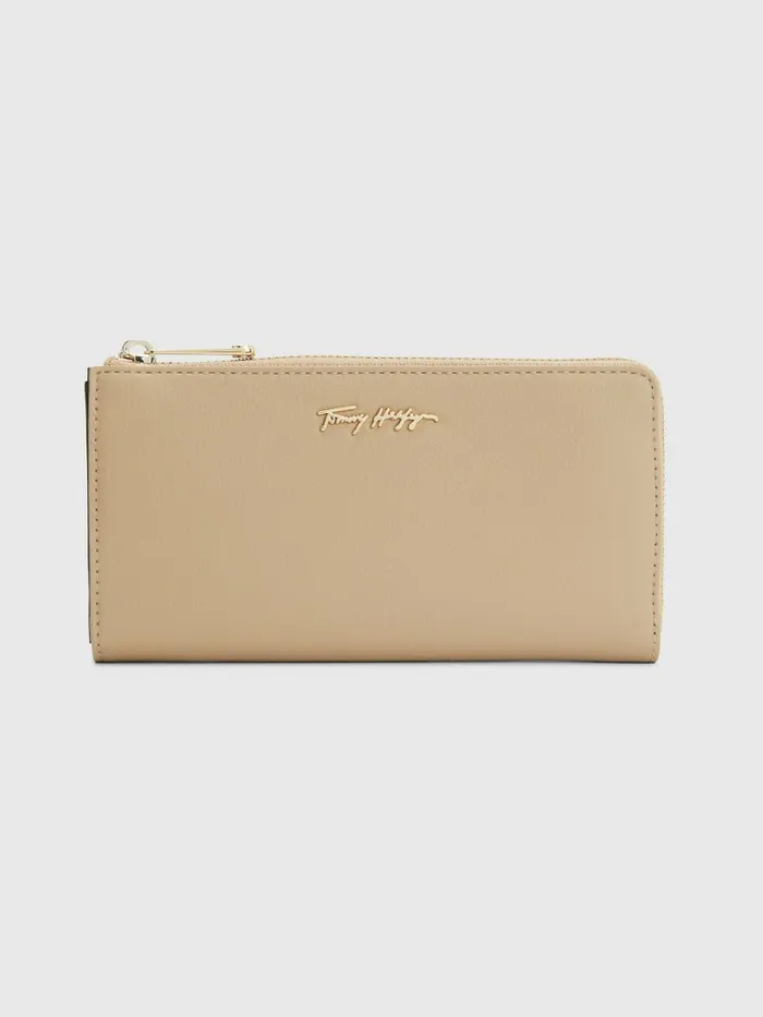 Tommy Hilfiger Large ZipAround Wallet Beige Womens Wallets and Keyrings Popular