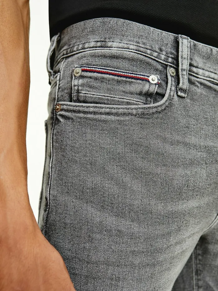 Tommy Hilfiger Layton Extra Slim Jeans Bass Grey Mens Jeans Gift for Friend