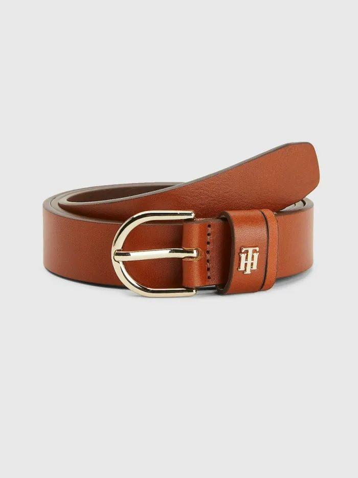 Tommy Hilfiger Leather Monogram Belt Canyon Womens Belts Popular