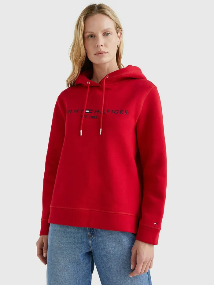 Tommy Hilfiger Logo Drawstring Regular Fit Hoody Blazer Red Womens Sweatshirts and Hoodies Near Me Tommy Hilfiger Logo Drawstring Regular Fit Hoody Blazer Red Womens Sweatshirts and Hoodies Near Me