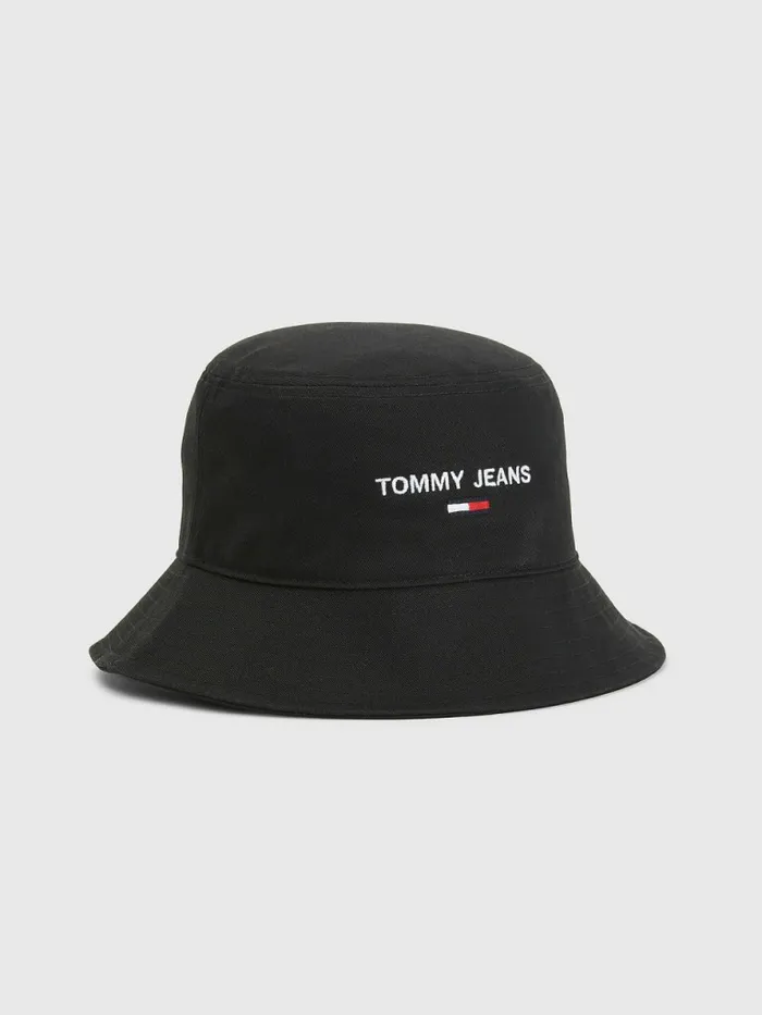 Tommy Hilfiger Logo Embroidery Bucket Hat Black Womens Hats and Scarves Fashion Tommy Hilfiger Logo Embroidery Bucket Hat Black Womens Hats and Scarves Fashion