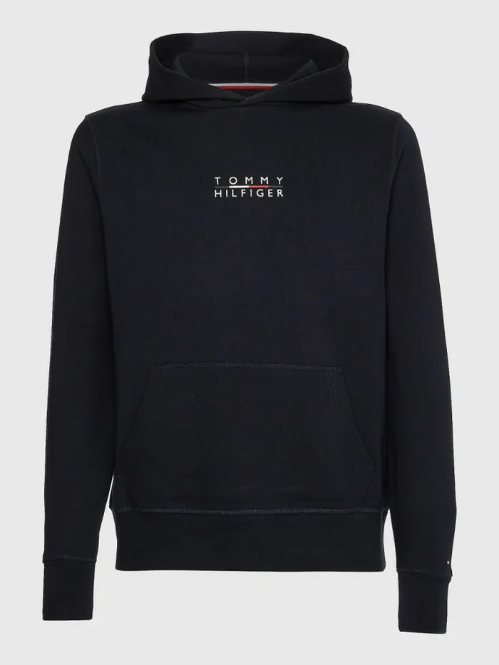 Tommy Hilfiger Logo Embroidery Hoody Desert Sky Mens Sweatshirts and Hoodies Gift for Friend