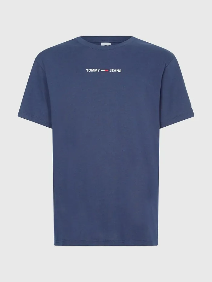 Tommy Hilfiger Logo Flag Patch TShirt Twilight Navy Mens TShirts Gift for Friend