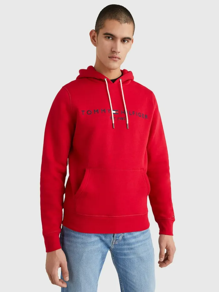 Tommy Hilfiger Logo Fleece Hoody Blazer Red Mens Sweatshirts and Hoodies Near Me Tommy Hilfiger Logo Fleece Hoody Blazer Red Mens Sweatshirts and Hoodies Near Me