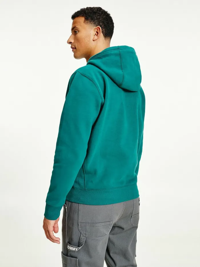 Tommy Hilfiger Logo Hoody Rural Green Mens Sweatshirts and Hoodies On Sale