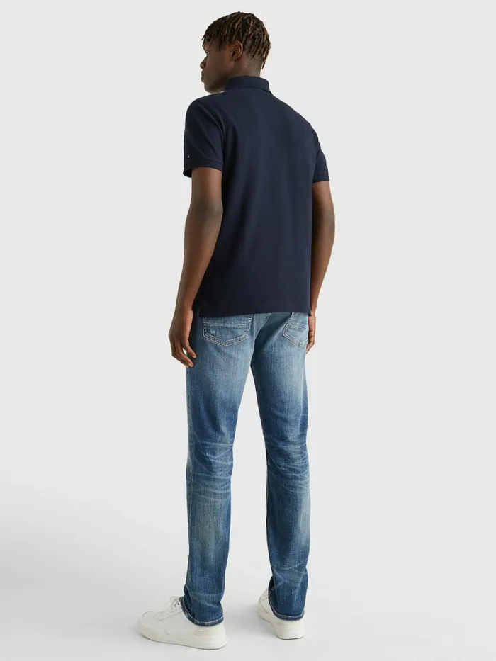 Tommy Hilfiger Logo Polo Desert Sky Mens Polo Shirts On Sale