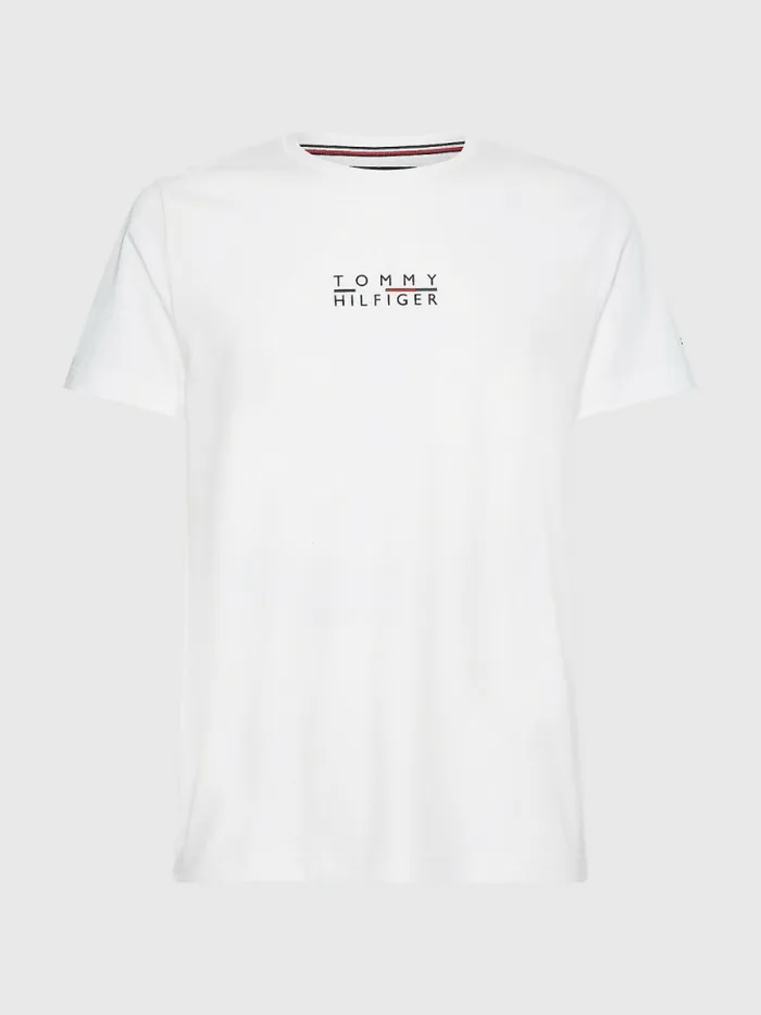 Tommy Hilfiger Logo TShirt White Mens TShirts Gift Ideas