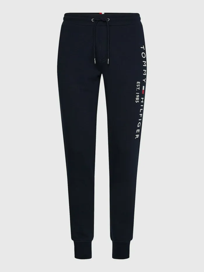 Tommy Hilfiger Logo Tapered Joggers Desert Sky Mens Tracksuits Gift Ideas