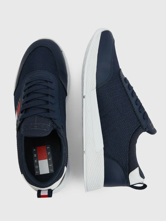 Tommy Hilfiger Logo Trainers Twilight Navy Womens Trainers Sale