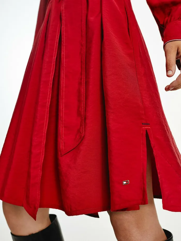 Tommy Hilfiger Long Sleeve Knee Length Shift Dress Regatta Red Womens Dresses and Jumpsuits Cheap On Sale
