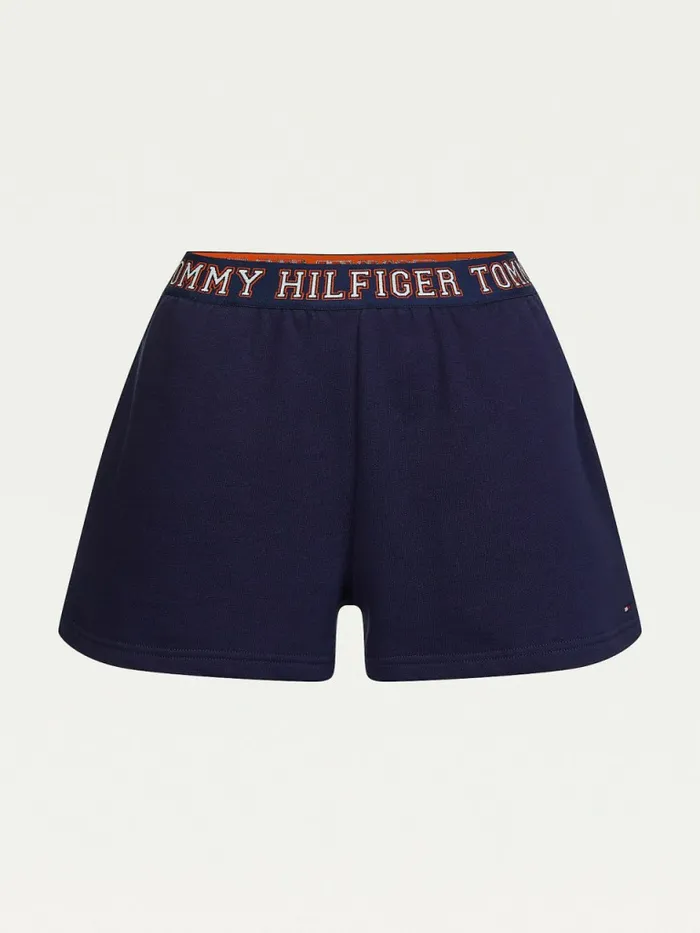 Tommy Hilfiger Lounge Logo Waistband Track Shorts Yale Navy Womens Lounge and Nightwear Cheap On Sale