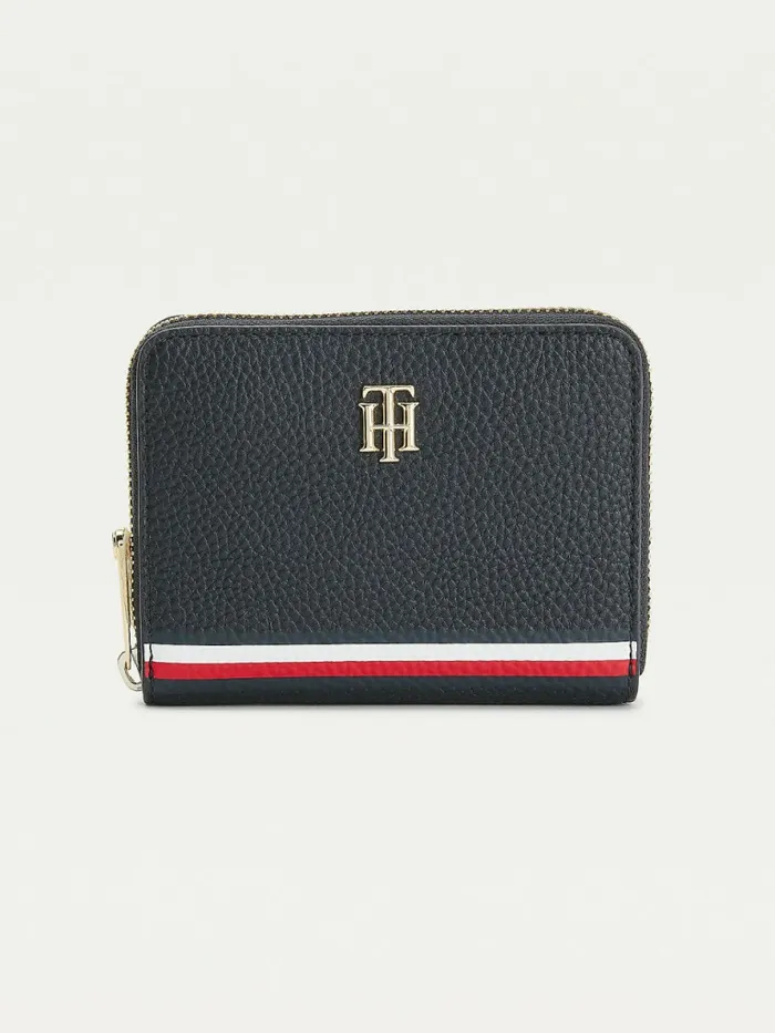Tommy Hilfiger Medium Signature ZipAround Wallet Navy Corporate Womens Wallets and Keyrings Casaul Tommy Hilfiger Medium Signature ZipAround Wallet Navy Corporate Womens Wallets and Keyrings Casaul