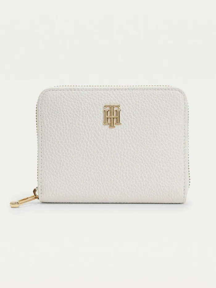 Tommy Hilfiger Medium ZipAround Monogram Wallet Ecru Womens Wallets and Keyrings Gift for Friend