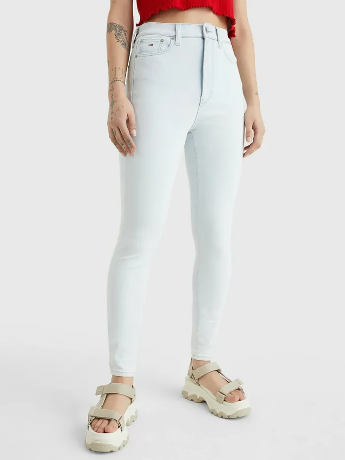 Tommy Hilfiger Melany Ultra High Rise Super Skinny Jeans Denim Light Womens Jeans Gift for Friend Tommy Hilfiger Melany Ultra High Rise Super Skinny Jeans Denim Light Womens Jeans Gift for Friend