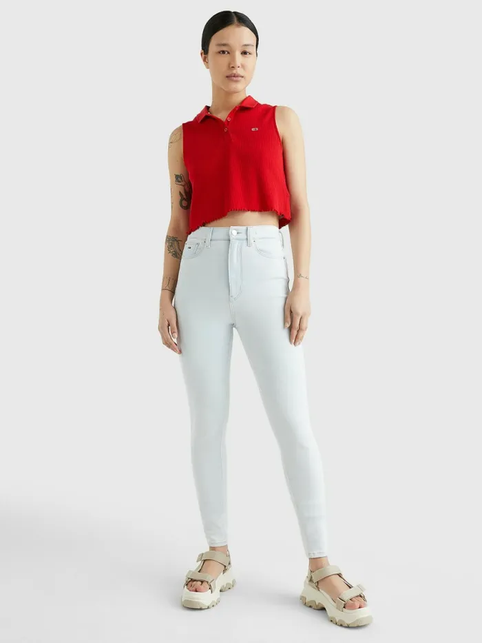 Tommy Hilfiger Melany Ultra High Rise Super Skinny Jeans Denim Light Womens Jeans Gift for Friend