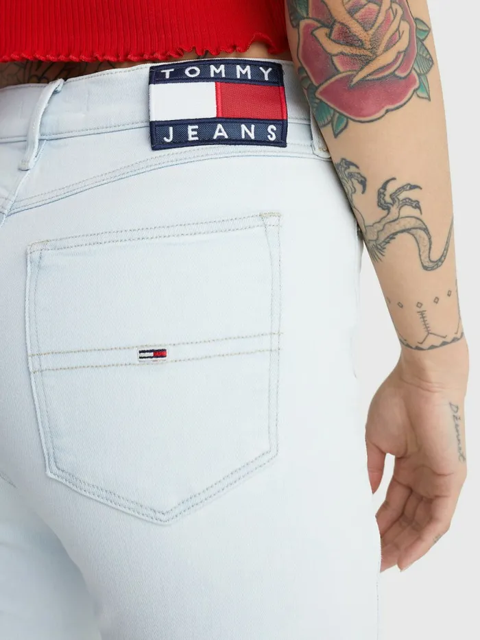 Tommy Hilfiger Melany Ultra High Rise Super Skinny Jeans Denim Light Womens Jeans Gift for Friend