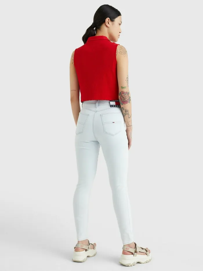Tommy Hilfiger Melany Ultra High Rise Super Skinny Jeans Denim Light Womens Jeans Gift for Friend