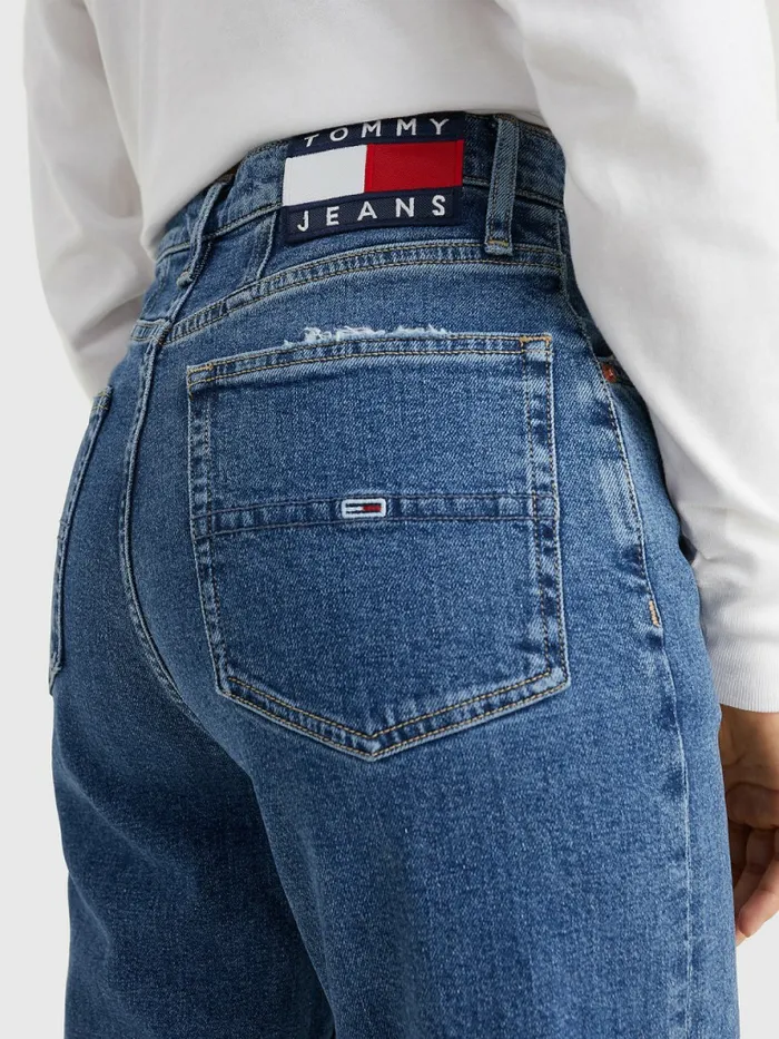 Tommy Hilfiger Mom Ultra High Rise Tapered Jeans Denim Dark Womens Jeans Online