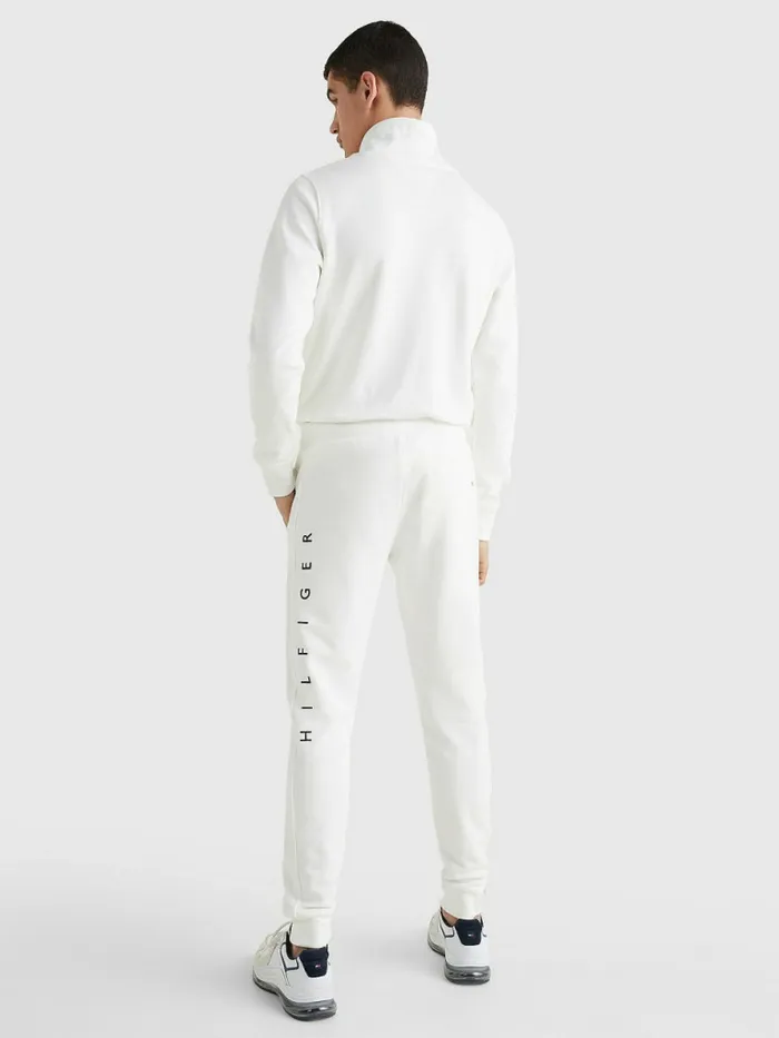 Tommy Hilfiger Mono Flag Joggers Ecru Mens Tracksuits Gift 4 You