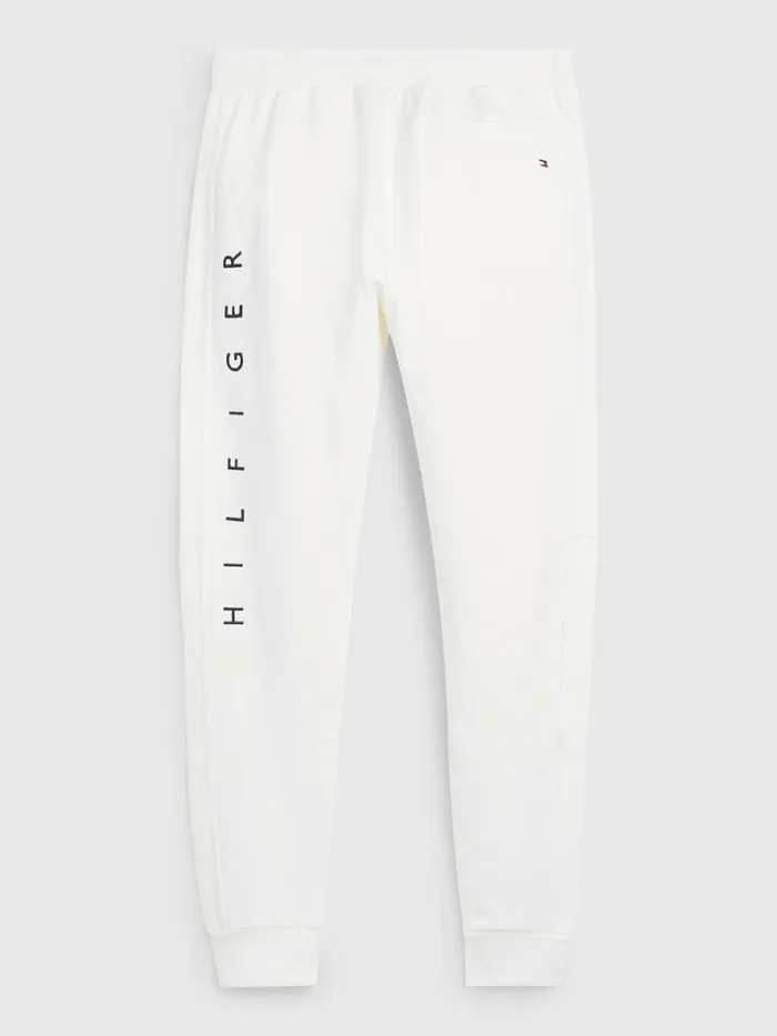 Tommy Hilfiger Mono Flag Joggers Ecru Mens Tracksuits Gift 4 You