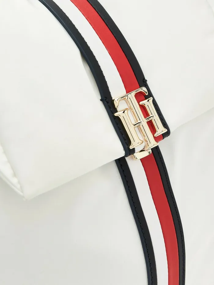 Tommy Hilfiger Monogram Backpack Ecru Womens Bags Gift Ideas