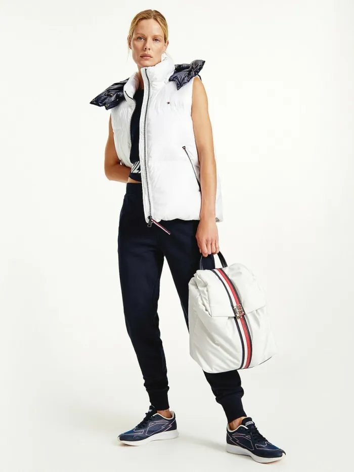 Tommy Hilfiger Monogram Backpack Ecru Womens Bags Gift Ideas