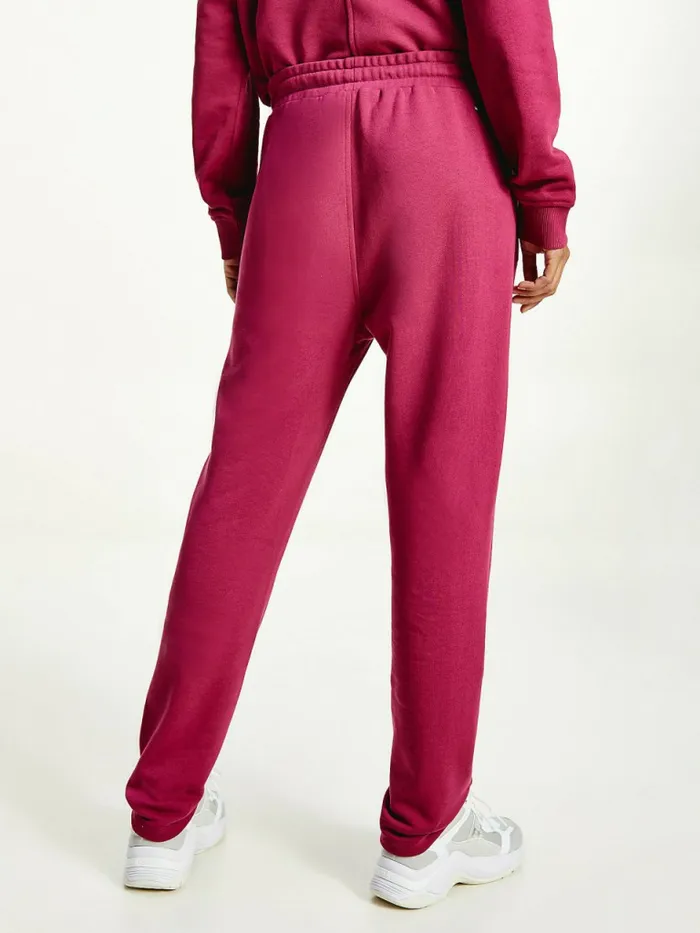 Tommy Hilfiger Monogram Joggers Crimson Ruby Womens Trousers