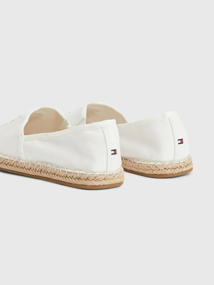 Tommy Hilfiger Monogram Logo Espadrilles Ecru Womens Pumps Popular