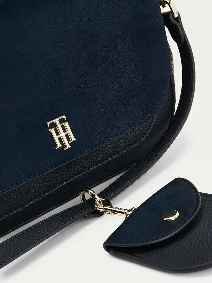 Tommy Hilfiger Monogram Plaque Crossover Bag Desert Sky Womens Bags Cheap On Sale