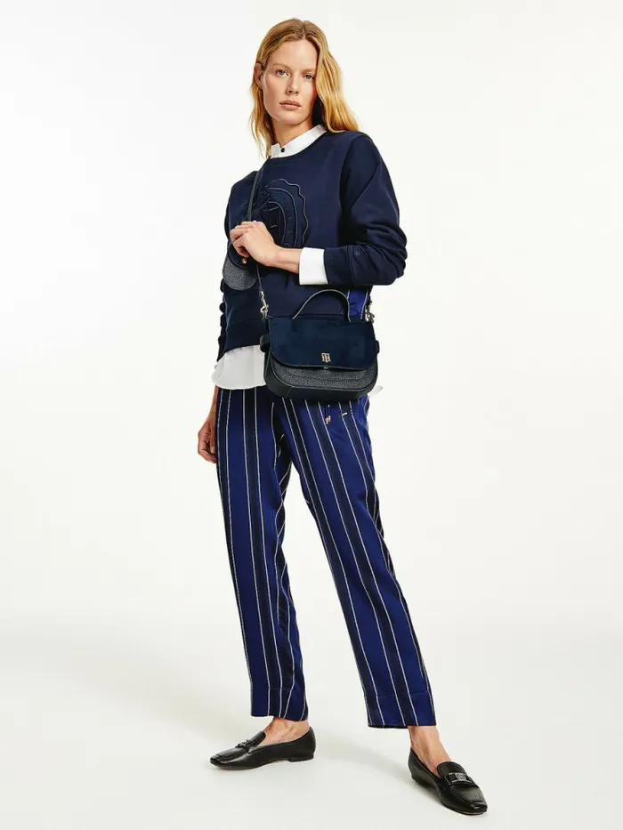 Tommy Hilfiger Monogram Plaque Crossover Bag Desert Sky Womens Bags Cheap On Sale
