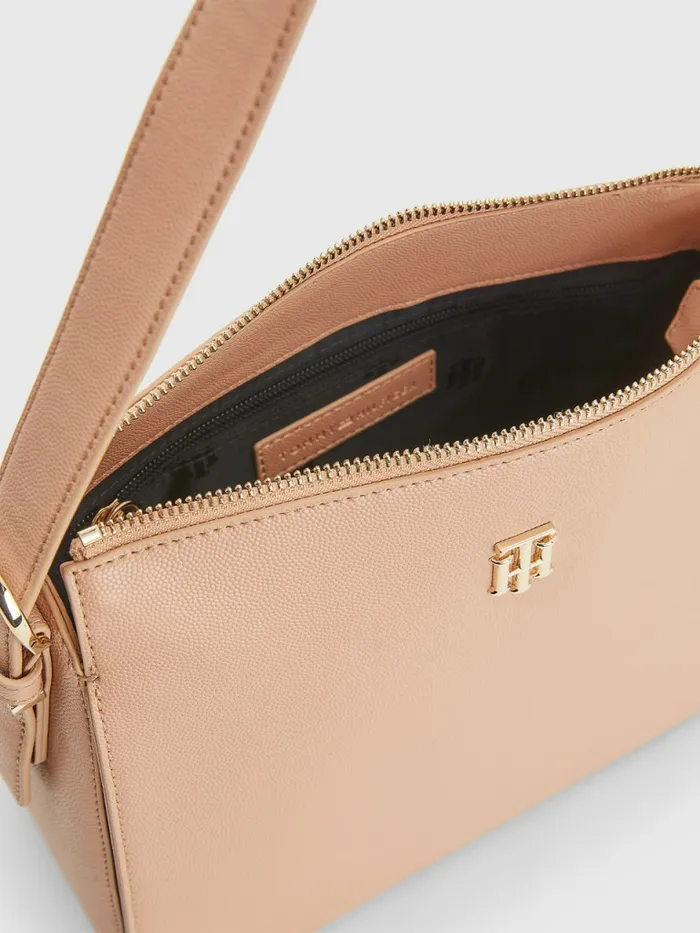 Tommy Hilfiger Monogram Shoulder Bag Sandrift Womens Bags Fashion