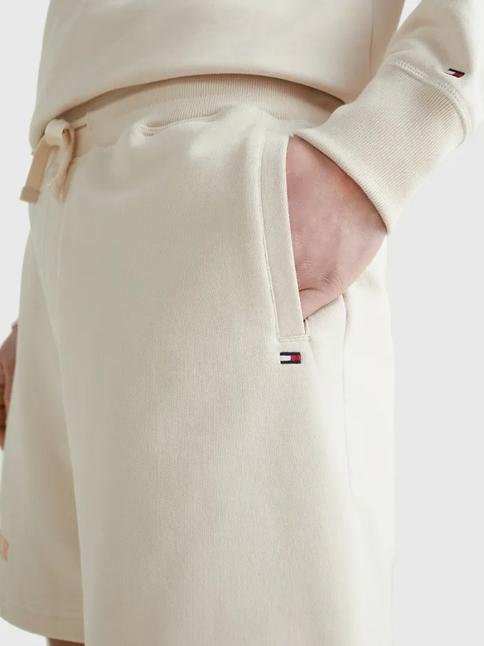 Tommy Hilfiger Multicolour Logo Embroidery Shorts Feather White Mens Tracksuits Gift 4 You