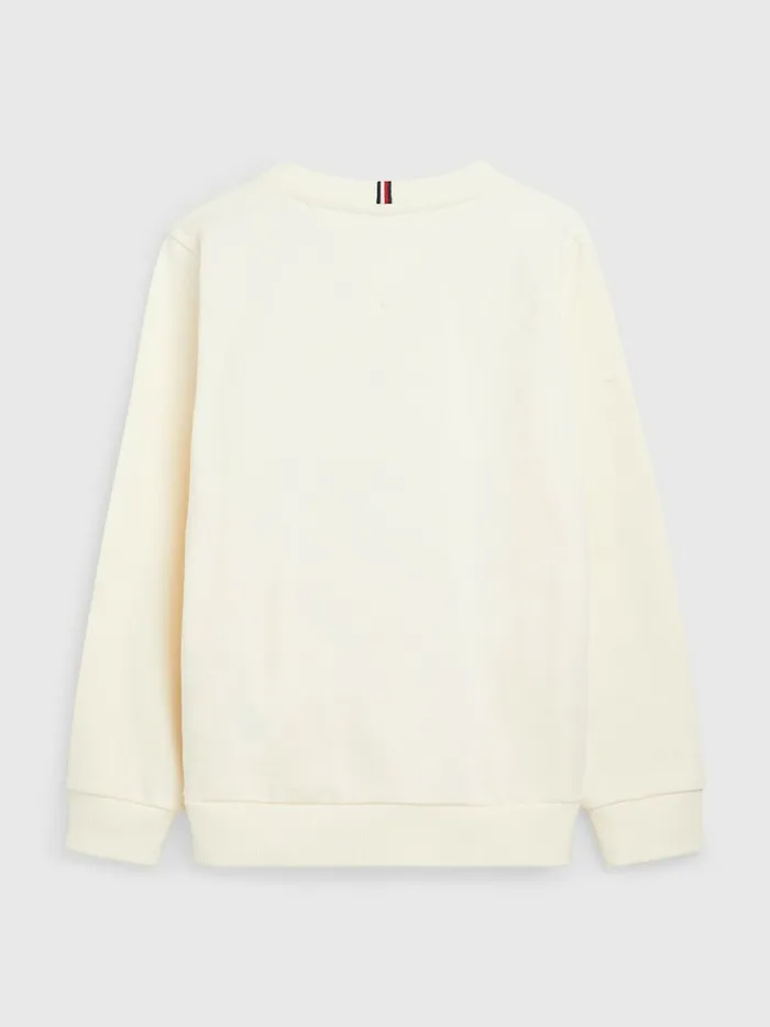 Tommy Hilfiger Natural Earth Dye Sweatshirt Ancient White Boys Sweatshirts and Hoodies Fashion
