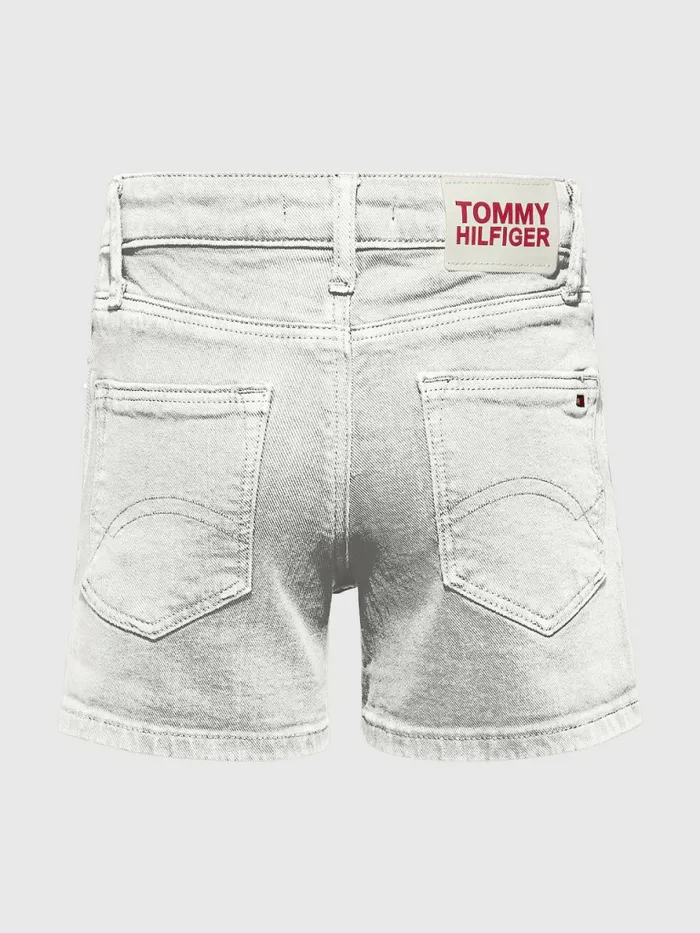 Tommy Hilfiger Nora Denim Shorts White Girls Trousers Shorts and Skirts Near Me