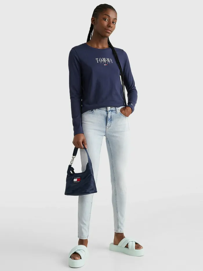 Tommy Hilfiger Nora Mid Rise Skinny Ankle Jeans Denim Light Womens Jeans Cheap On Sale