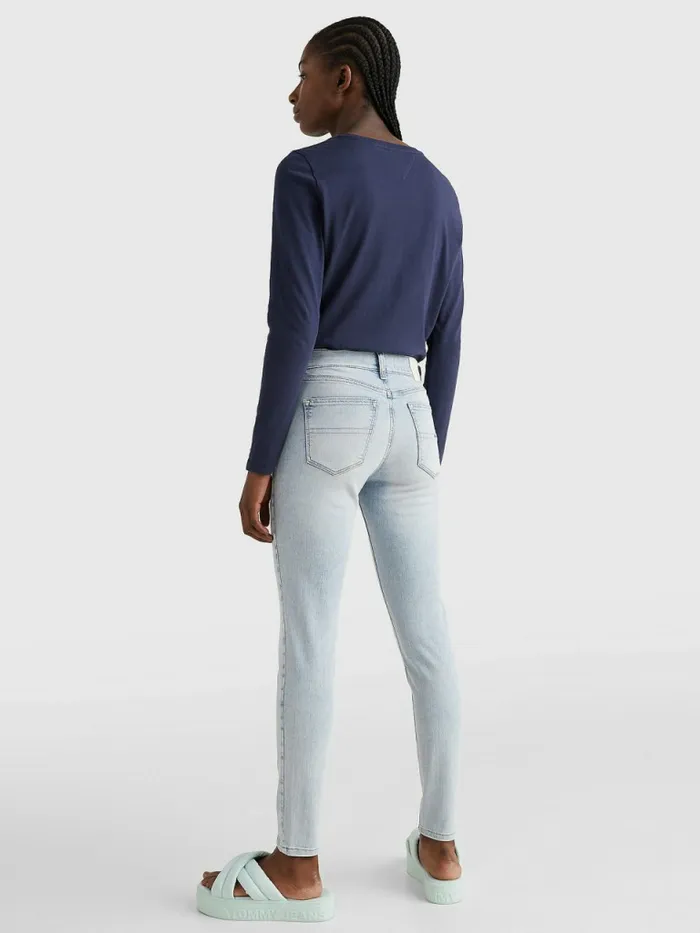 Tommy Hilfiger Nora Mid Rise Skinny Ankle Jeans Denim Light Womens Jeans Cheap On Sale