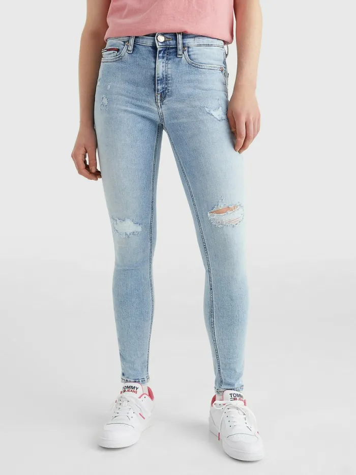 Tommy Hilfiger Nora Mid Rise Skinny Ankle Jeans Denim Light Womens Jeans Online