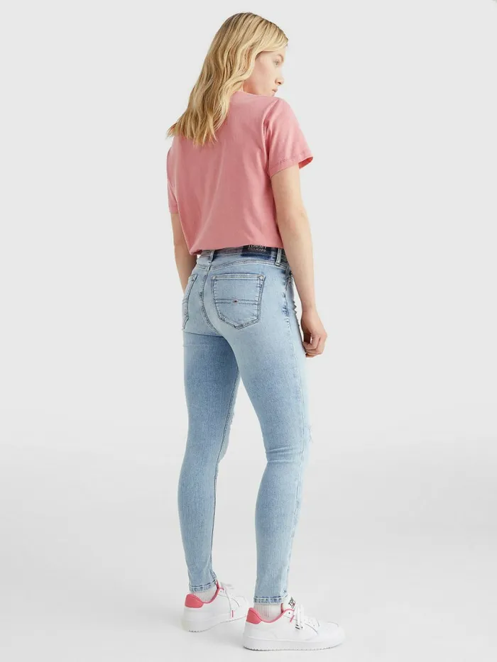 Tommy Hilfiger Nora Mid Rise Skinny Ankle Jeans Denim Light Womens Jeans Online