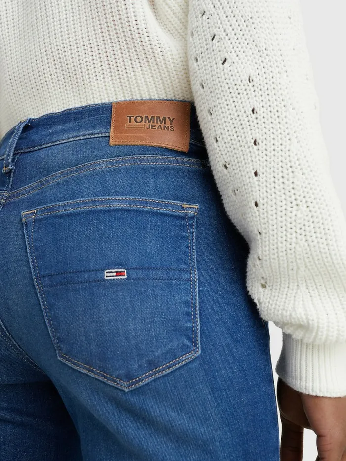 Tommy Hilfiger Nora Mid Rise Skinny Faded Jeans Denim Medium Womens Jeans Gift Ideas