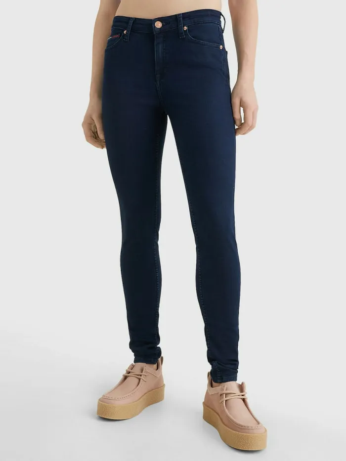 Tommy Hilfiger Nora Mid Rise Skinny Fit Jeans Avenue Dark Blue Stretch Womens Essentials Popular Tommy Hilfiger Nora Mid Rise Skinny Fit Jeans Avenue Dark Blue Stretch Womens Essentials Popular