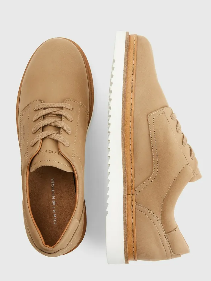 Tommy Hilfiger Nubuck Cleat LaceUp Shoes Classic Khaki Mens Casual Shoes Gift 4 You