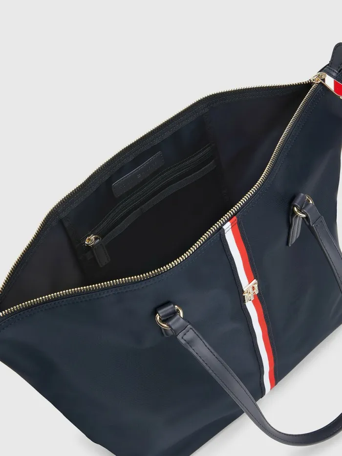 Tommy Hilfiger Nylon Signature Tote Navy Corporate Womens Bags Gift Ideas