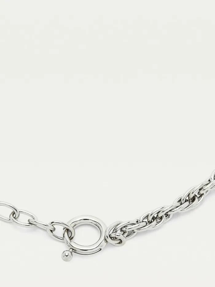 Tommy Hilfiger Orb Chain Link TwoTone Necklace Two Tone Womens Jewellery