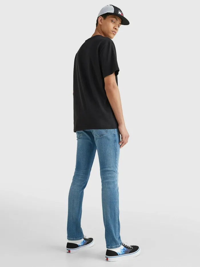 Tommy Hilfiger Organic Cotton Badge TShirt Black Mens TShirts Near Me