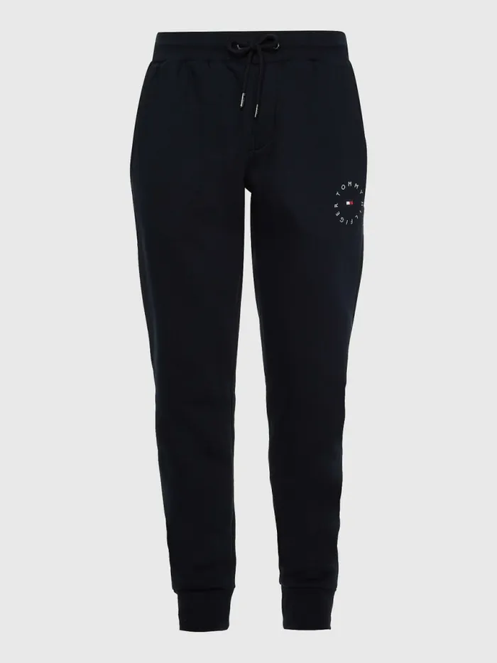 Tommy Hilfiger Organic Cotton Flex Fleece Joggers Desert Sky Mens Trousers