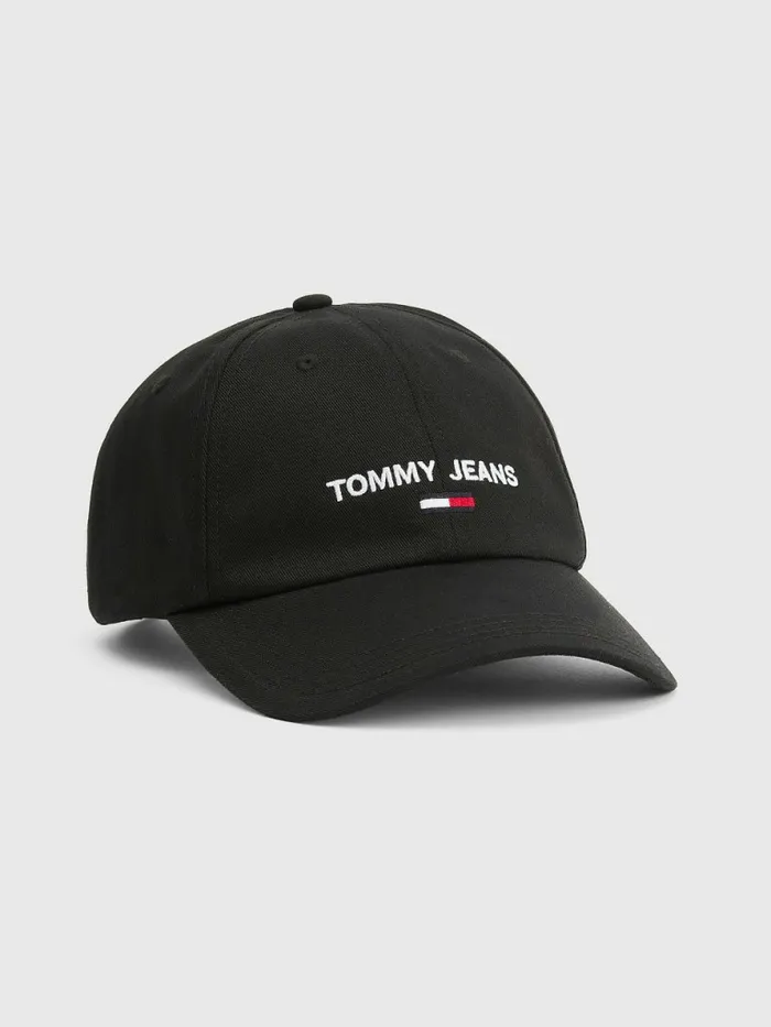 Tommy Hilfiger Organic Cotton Logo Baseball Cap Black Womens Hats and Scarves Near Me Tommy Hilfiger Organic Cotton Logo Baseball Cap Black Womens Hats and Scarves Near Me