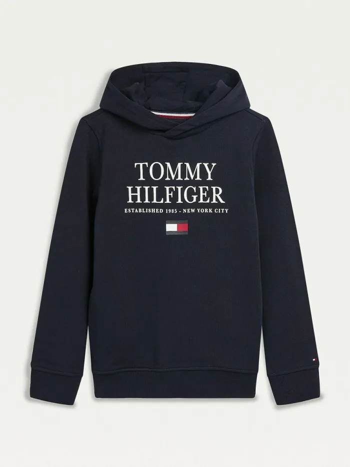 Tommy Hilfiger Organic Cotton Logo Hoody Desert Sky Boys Sweatshirts and Hoodies Online Tommy Hilfiger Organic Cotton Logo Hoody Desert Sky Boys Sweatshirts and Hoodies Online