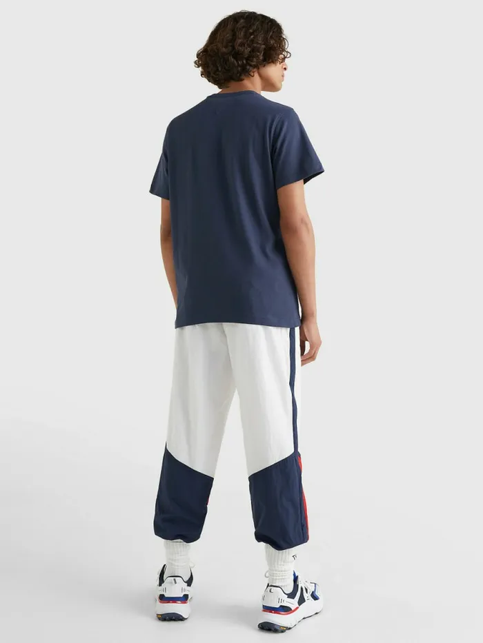 Tommy Hilfiger Organic Cotton Logo TShirt Twilight Navy Mens Essentials