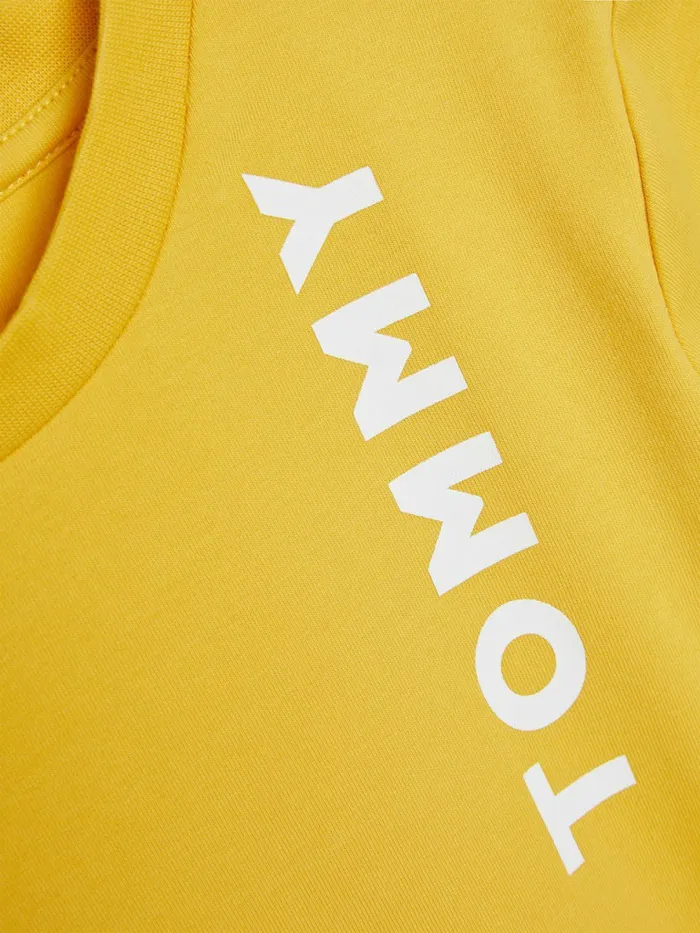 Tommy Hilfiger Organic Cotton MultiLogo TShirt Yielding Yellow Boys TShirts and Polos Popular